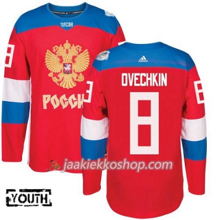 Venäjä Pelipaita Alexander Ovechkin 8 2016 World Cup Lapsille Punainen Premier Paita